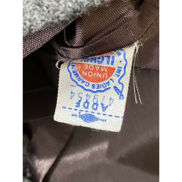 Vintage Koret size 10 100% Wool Union Label Gray A Line Knee Length Lined Skirt - Picture 9 of 10